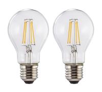 Hama 00112903 Lampadina LED E27 6,5W 806lm Bianco Caldo 2 Pezzi