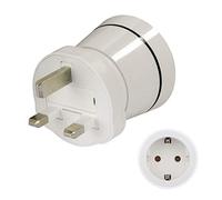 Hama 00121995 adattatore per presa elettrica Bianco - Adattatore per presa elettrica (bianco, Male connector/Female connector)