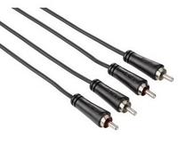 Hama 00122273 cavo audio 3 m 2 x RCA Nero NEW