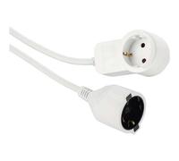 Hama - Prolunga con spina Schuko passante, presa Schuko, 3 mt, bianco