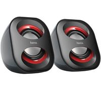 Hama - 00173131 - Sonic Mobil 183 2.0 PC Altoparlanti 3w, Nero/Rosso