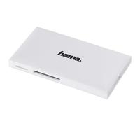 Hama 181017| Lettore di schede USB 3.0, SD/microSD/CF/MS, Bianco