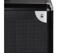 Hama 00181436 custodia CD/DVD Custodia per dischi microscanalata Nero (Hama 50 LP Case, Up to 50 LPs, Aluminium Look, Lockable,