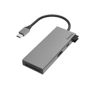 Hama 00200110 replicatore di porte e docking station per laptop USB 3.2 Gen 1 (3.1 Gen 1) Type-C Grigio (00200110)