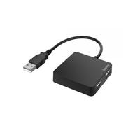 Hama 00200121 hub di interfaccia USB 2.0 480 Mbit/s Nero (HAMA USB-Hub 4 Port US