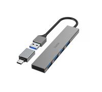 Hama 00200141 hub di interfaccia USB 3.2 Gen 1 [3.1 Gen 1] Type-A 5000 Mbit/s Gr