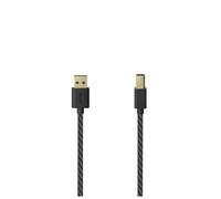 Hama 00201001 Cavo USB 2.0 1,5 m USB A USB B Nero, Argento - Nouvo