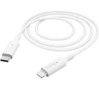 Hama 00201598 cavo Lightning 1 m Bianco (Hama Charging/Data USB-C to Lightning Cable, 480Mbps, 1 Metre, White, MFI Certified) NEW