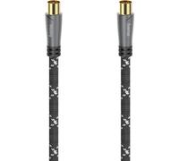 Hama Cavo antenna, Coax. maschio - Coax. fem, metallo, dorato, 1,5 m, 120 DB