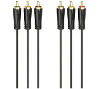 Hama 00205150 Cavo AV RCA Nero 3X RCA Spina A 3X RCA Spina 1,5 M