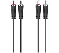 Hama 00205258 Cavo Audio RCA 2X Phono 3 M Nero