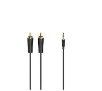 Hama 00205261 cavo audio 3 m 2 x RCA 3,5 mm nero - Nouvo