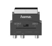 Hama 00205268 S-VIDEO A 3x Adattatore Rca Nero Cavo Av per Audio Visual