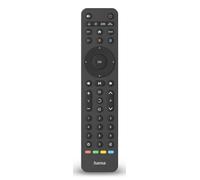Hama Telecomando universale a infrarossi TV, fino a 8 dispositivi, funzione di apprendimento, tasto Streaming, preprogrammato, compatibile LG/Samsung/Sony/Hitachi/TCL/Philips/Panasonic Smart TV, nero