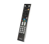 Hama Telecomando universale per televisori Sony (infrarossi, capacità di apprendimento, tasti luminosi, tasto intelligente, funzione Easy Mode, tasti principali ergonomici, portata 10 m) nero