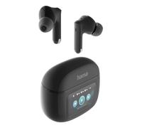 Hama Cuffie Bluetooth Spirit Touch, TWS In-Ear Earbuds con ANC, custodia di ricarica con display, controllo touch, senza fili, nero, suono chiaro, cuffie Bluetooth per musica, sport e telefonia