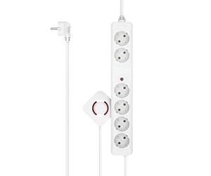 Hama 00223141 Presa di Alimentazione Smart 6 Uscite AC 3 m