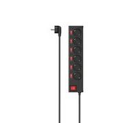 Hama 00223158 6 presa(e) AC 1,4 m Cablato Nero 3680 W Power Strip 6-Way