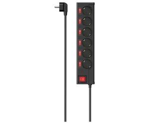 Hama 00223158 Presa Filtrata 6 Interruttori Nero