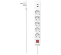 Hama Multipresa Da Tavolo Con Interruttore E Fast Charge Bianco 00223186-Hama