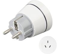 Hama 00223453 adattatore per presa di corrente Tipo E/F ibrido Tipo I (AU) Bianco NEW