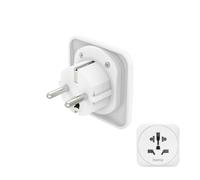 Hama 00223455 adattatore per presa di corrente Universale Bianco (Hama 00223455 strmstik adapter Univer) NEW