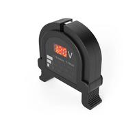 Hama Tester per batterie ricaricabili - Misuratore universale con display digitale luminoso per batterie 6 tipi AA AAA C D blocco 9V batterie rotonde - nero