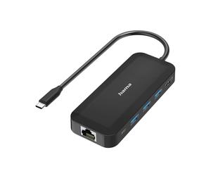 Hama 00300080 hub di interfaccia USB tipo-C 5000 Mbit/s Nero (Hama USB-C-Hub Multiport 6 Ports 3x) - Nouvo