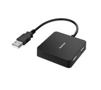 Hama Hub USB 4 porte – USB 2.0, 480 Mbit/s – Nero