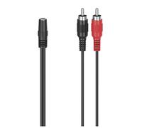 Adattatore audio, 2 spine RCA maschio - jack stereo femmina da 3,5 mm