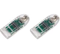 Hama 091092 Lettore per Schede di Memoria SD/MicroSD 8in1 USB 2.0, colore: Trasparente (Confezione da 2)