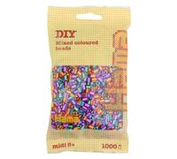 Hama 1.000 Perline in Sacchetto a Righe Mix 92, Colore, 1000 PCS, 207-92
