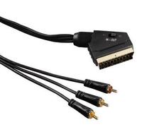 Hama 1.5m Scart - 3 RCA 15 m SCART (21-pin) 3 x RCA Nero NEW