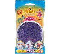 Hama 10.207-24 Translucent Purple-1,000 Beads in Bag, Multicolour