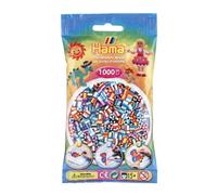 Hama 10.207-90 1,000 Beads in Bag Striped Mix 90, Multicolour, 0 Multicolor