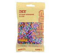 Hama 10.207-92 1,000 Beads in Bag Striped Mix 92, Multicolour, 0 Multicolor