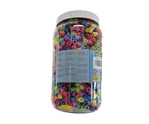 Hama 10.8541 1,400 Maxi Beads in Tub Pastel Mix Maxi Mixed