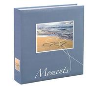 Hama 10 x 15 cm, Blu (Blau), Album portafoto 00010674" Livorno 200 Seite, Oro