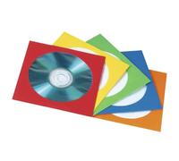 Hama 100 custodie protettive per CD-DVD, colori assortiti