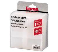 Hama 100x Pp Plastica Cover Protettiva Copertina CD Sleeves DVD Blu-Ray Borsa-Cd
