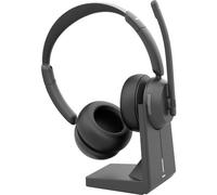 Auricolari Hama BT-800 wireless Bluetooth per ufficio e call center con microfono e base neri
