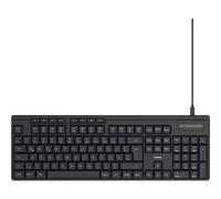 Hama 173052 CK-200 USB Tastiera Tedesco, QWERTZ Nero pulsanti multimedia