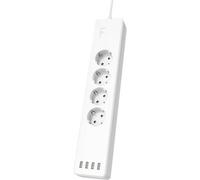 Hama 176628 Smarte WLAN-Steckdosenleiste 4-fach, einzeln schaltbar, Überlastsch