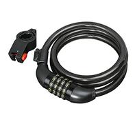 Hama 178111 Cavo Antifurto per Biciclette, con Combinazione, Nero, Taglia Unica