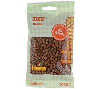 HAMA - 190-076 - Midi - Confezione 1000 perline biologiche, marrone ghiacciato