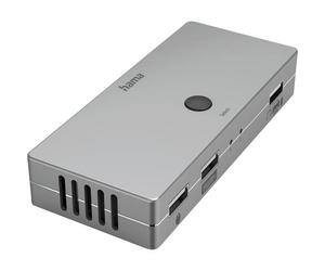Hama 200135 2+2 Porte Switch KVM HDMI USB 4096 x 2160 Pixel