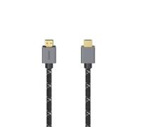 Hama 200504 HDMI Cavo Spina HDMI-A, Spina HDMI-A 2.00 m Grigio, Nero 00 UHD 8K;