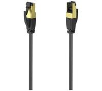 Hama 200691 00 RJ45 Cavo di rete, cavo patch Cat 8 S/FTP 0.5 m Nero contatti co