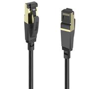Hama 202001 00 RJ45 Cavo di rete, cavo patch Cat 8 S/FTP 1.5 m Nero 1 pz.