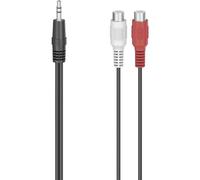 Hama 205185 00 RCA / Jack Audio Adattatore [1x Spina jack da 3.5 mm - 2x Adatta